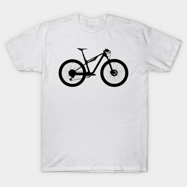 Canyon Lux Mountain Bike Silhouette T-Shirt by gktb